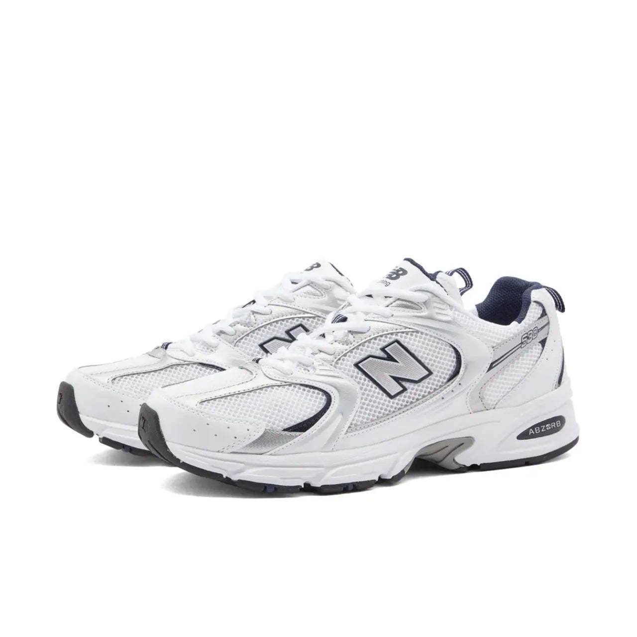 New Balttgance 530 White Silver Navy