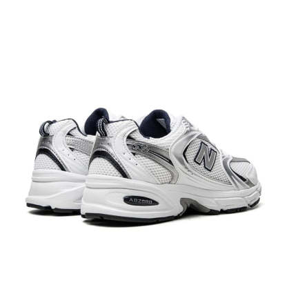 New Balttgance 530 White Silver Navy
