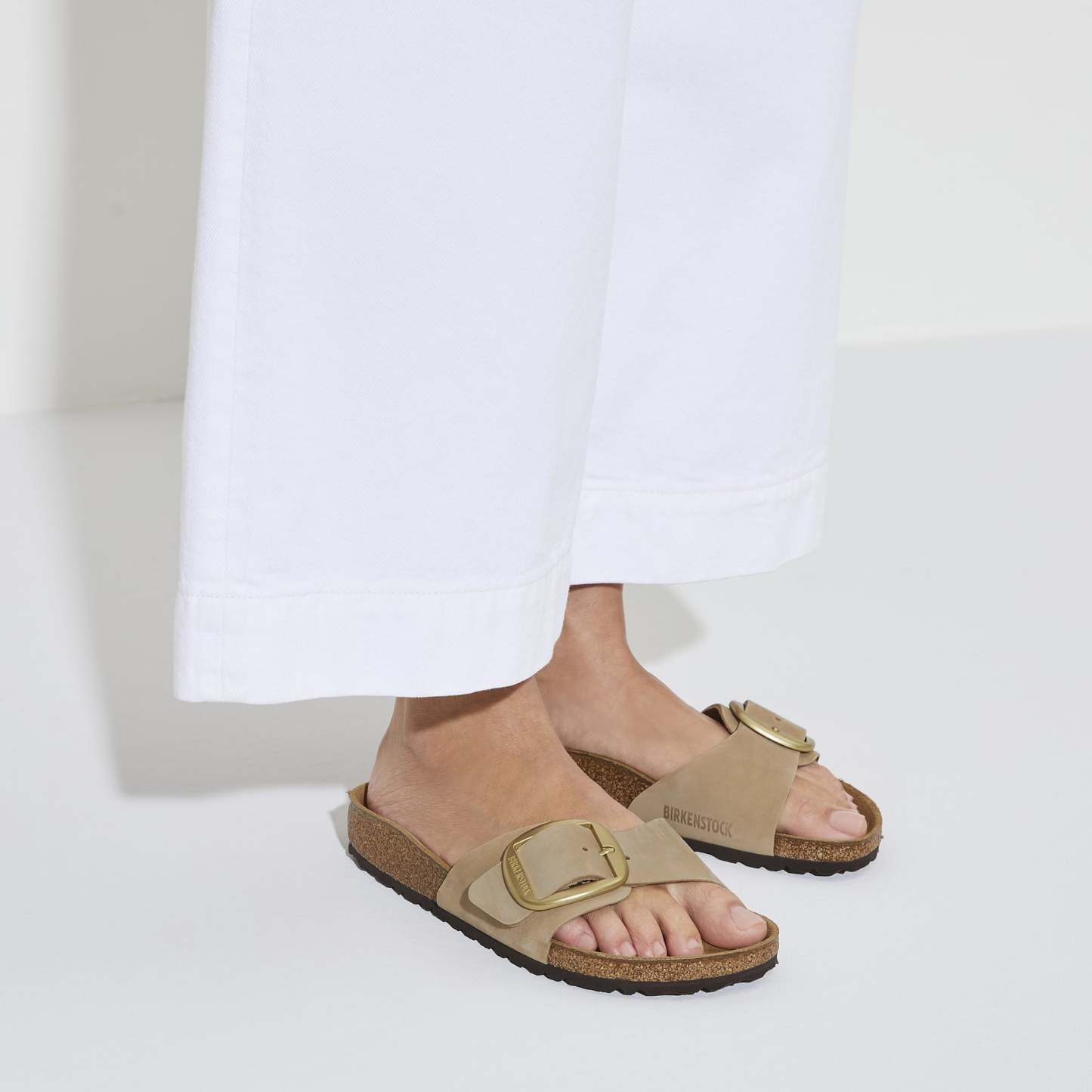 Madrid Big Buckle Nubuck Leather
