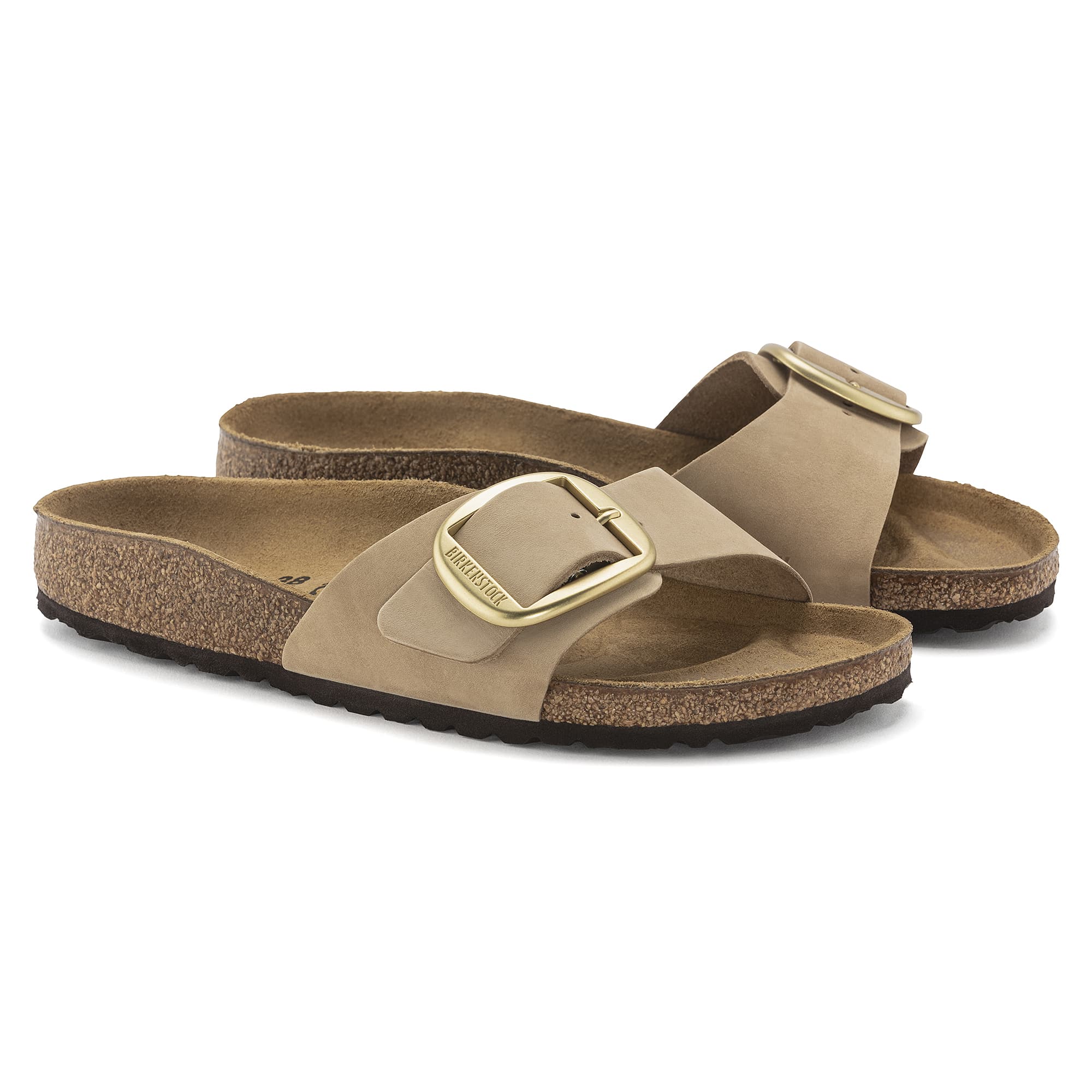 Madrid Big Buckle Nubuck Leather