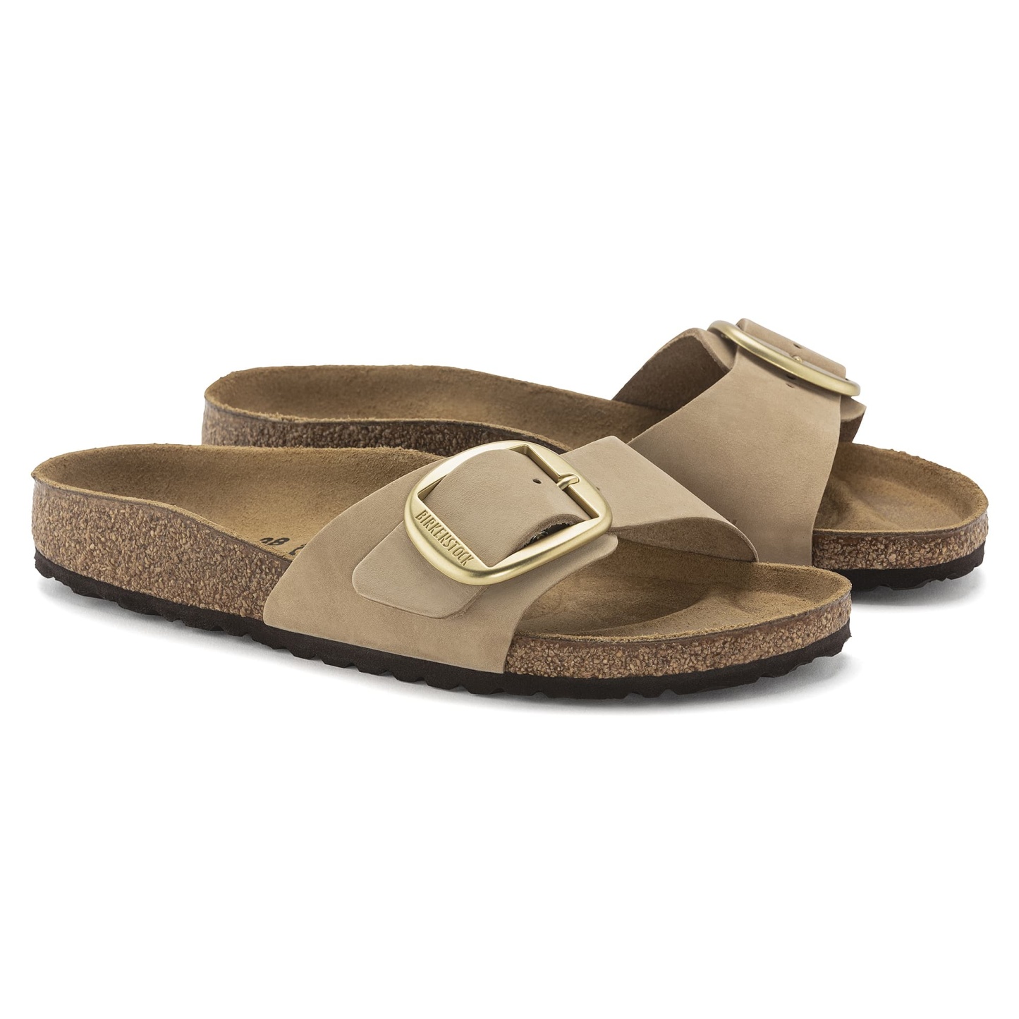 Madrid Big Buckle Nubuck Leather