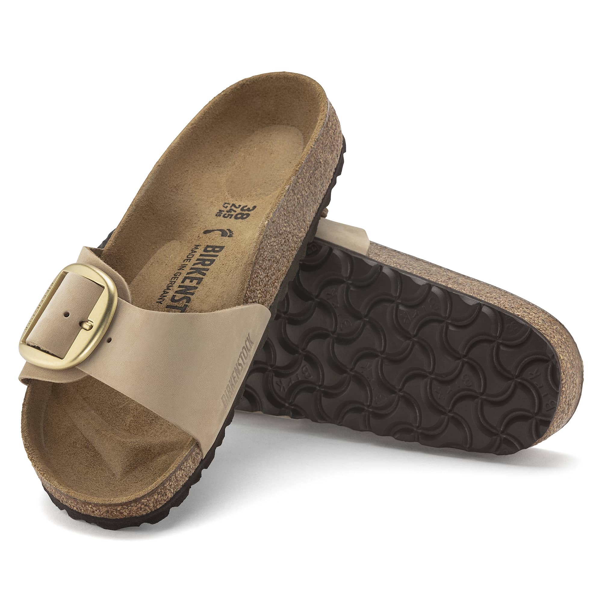 Madrid Big Buckle Nubuck Leather