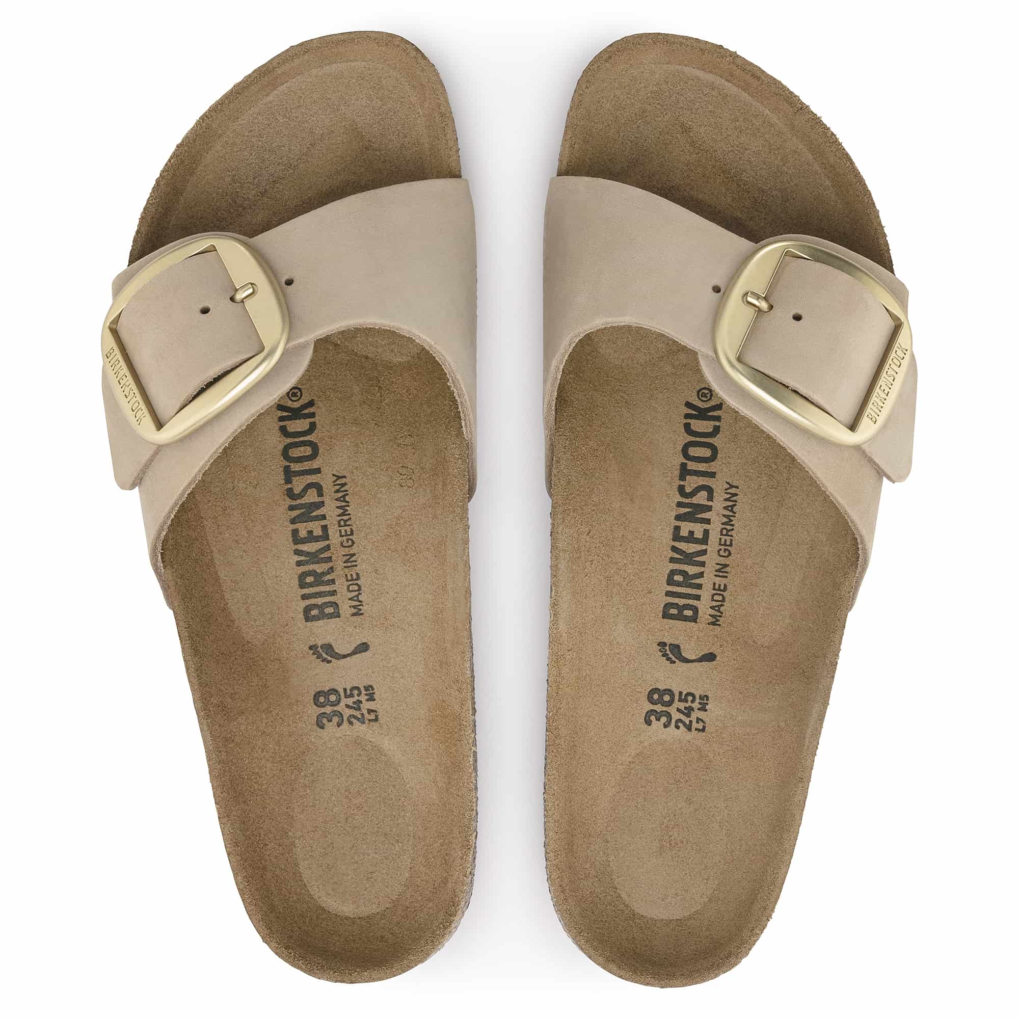 Madrid Big Buckle Nubuck Leather
