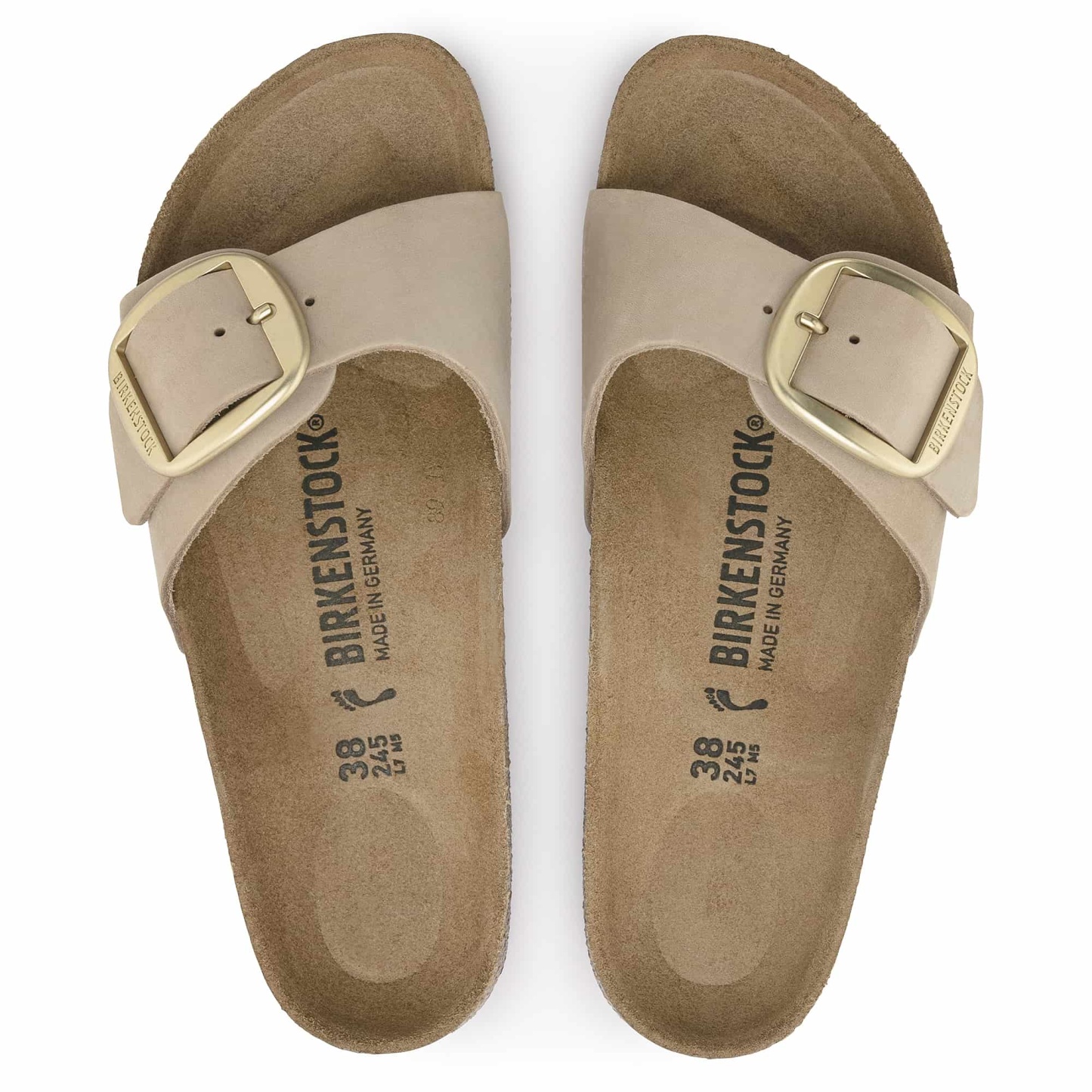 Madrid Big Buckle Nubuck Leather