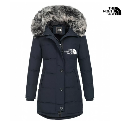 2024 Fashion ladies parka coat with fur collar