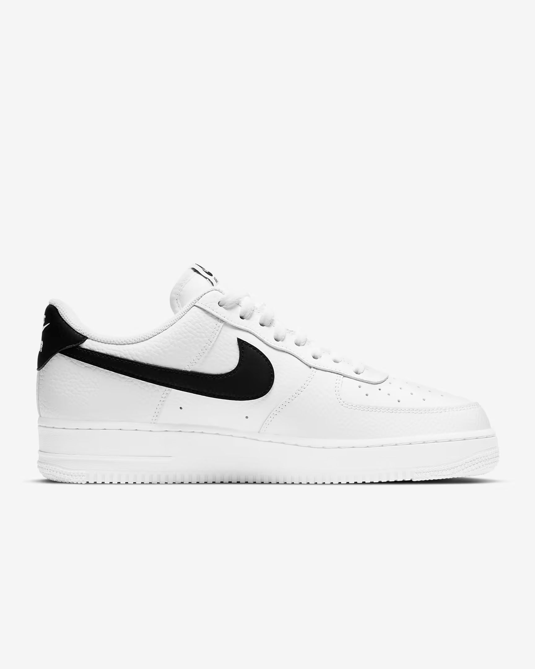 Nithtke Air Force 1 '07 White Black Pebbled Leather