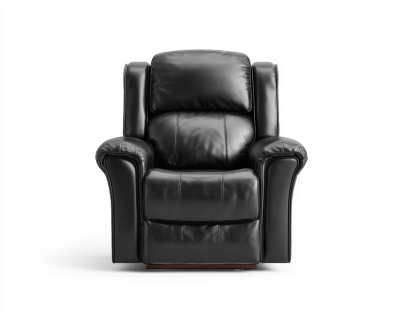 Fauteuil en cuir synthétique noir – style moderne avec rembourrage ergonomique