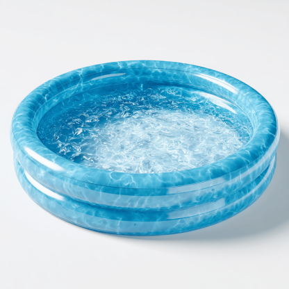 Piscine gonflable ronde – PVC – bleu – pour enfants