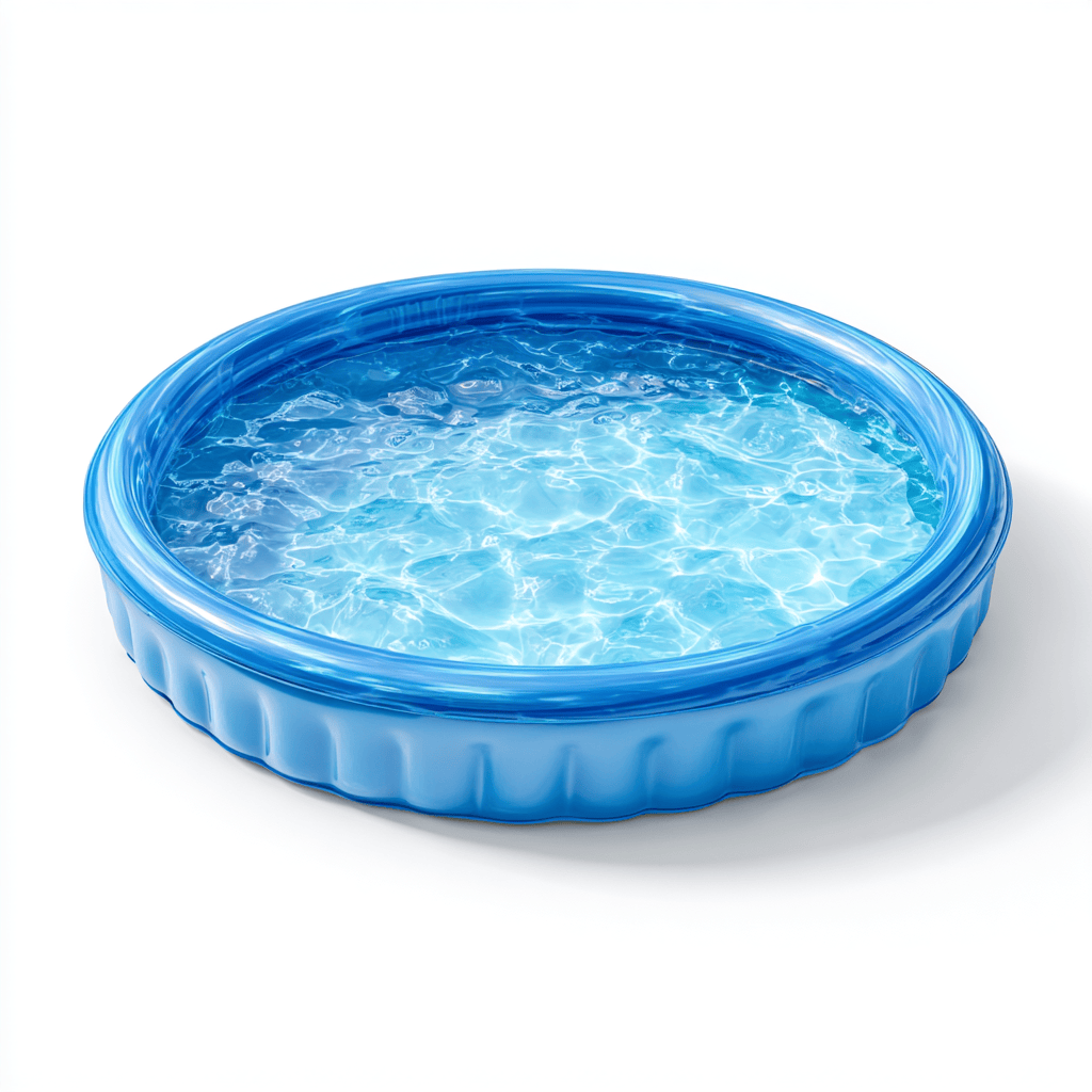 Piscine gonflable ronde – PVC – bleu – pour enfants ou usage familial en extérieur