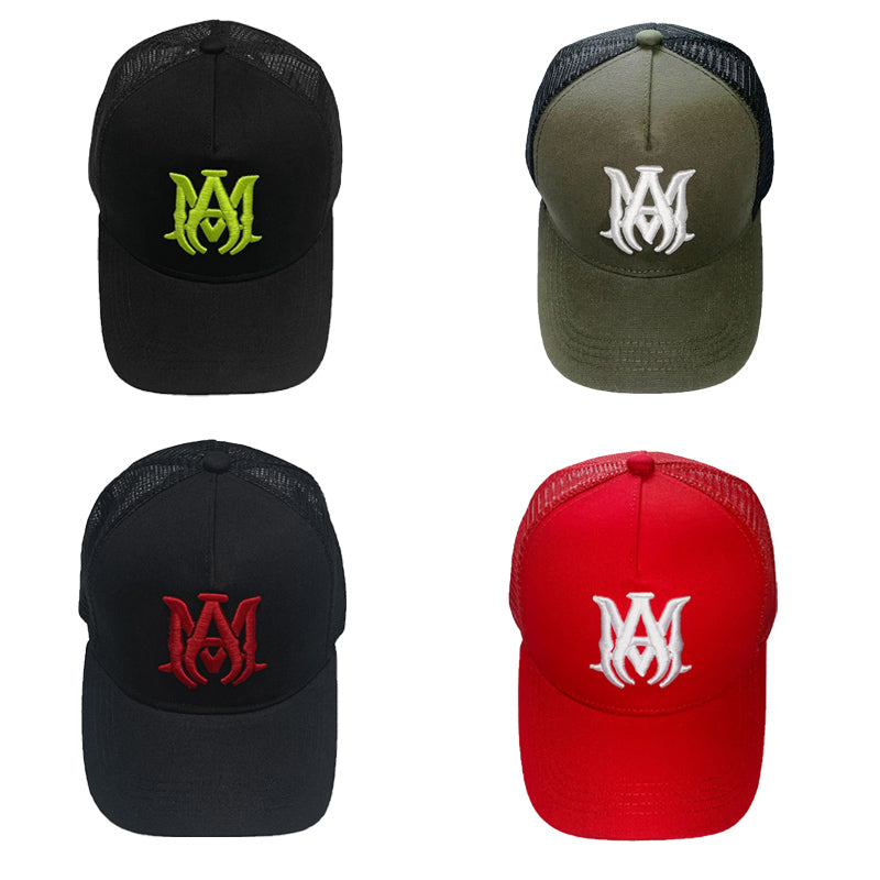 AM EMBROIDERED TRUCKER HAT