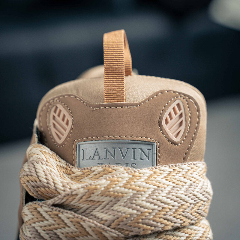 Lanvin Leather Curb Sneaker Brown