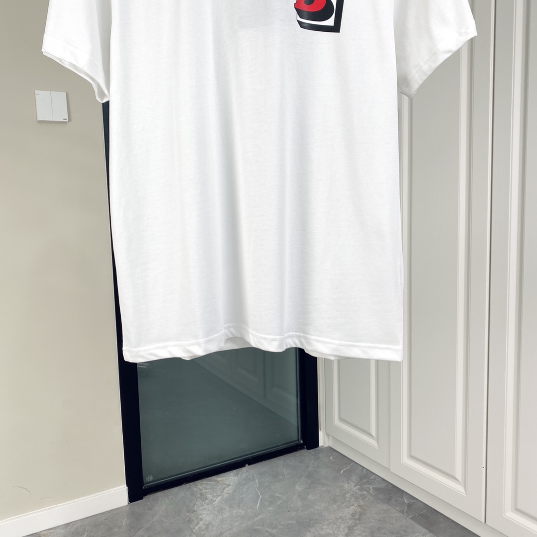 BB Monogram printed cotton short sleeves