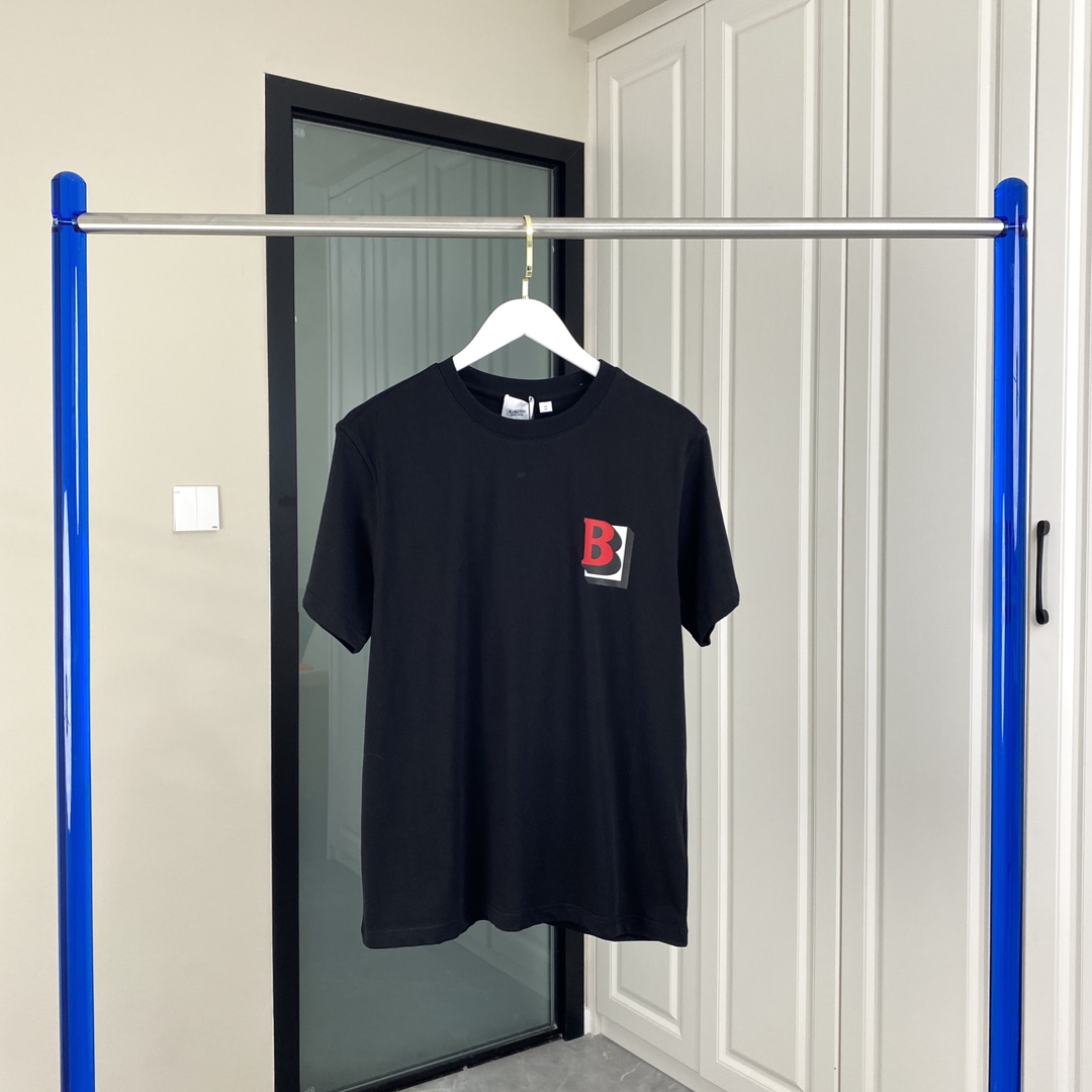 BB Monogram printed cotton short sleeves