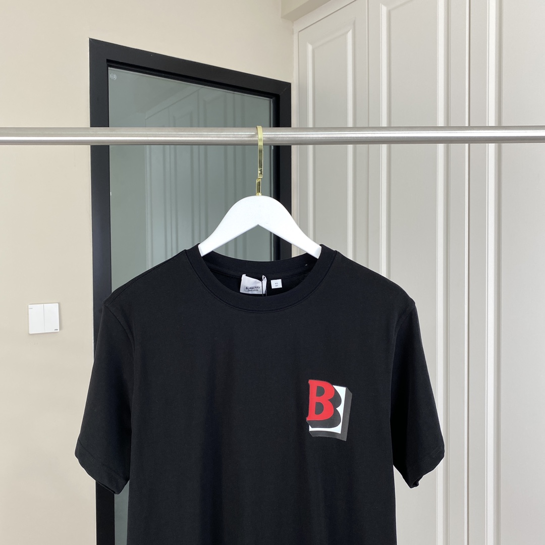 BB Monogram printed cotton short sleeves