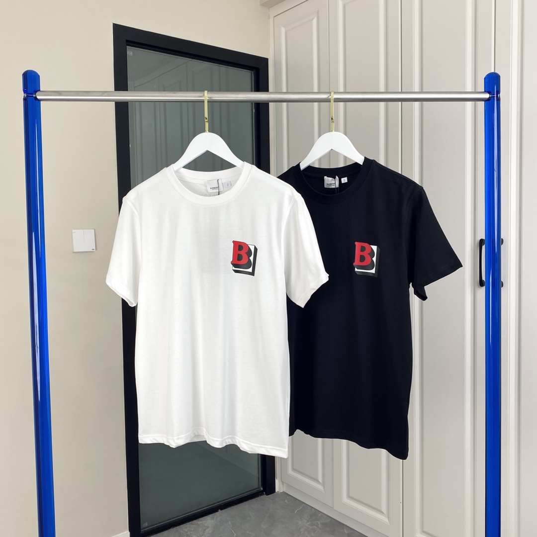 BB Monogram printed cotton short sleeves