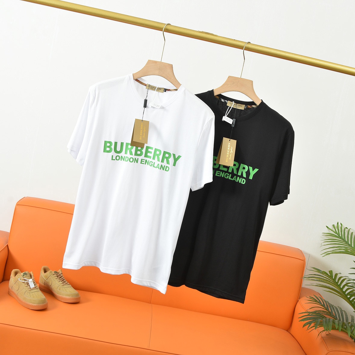 BB Printed cotton crew neck short sleeves