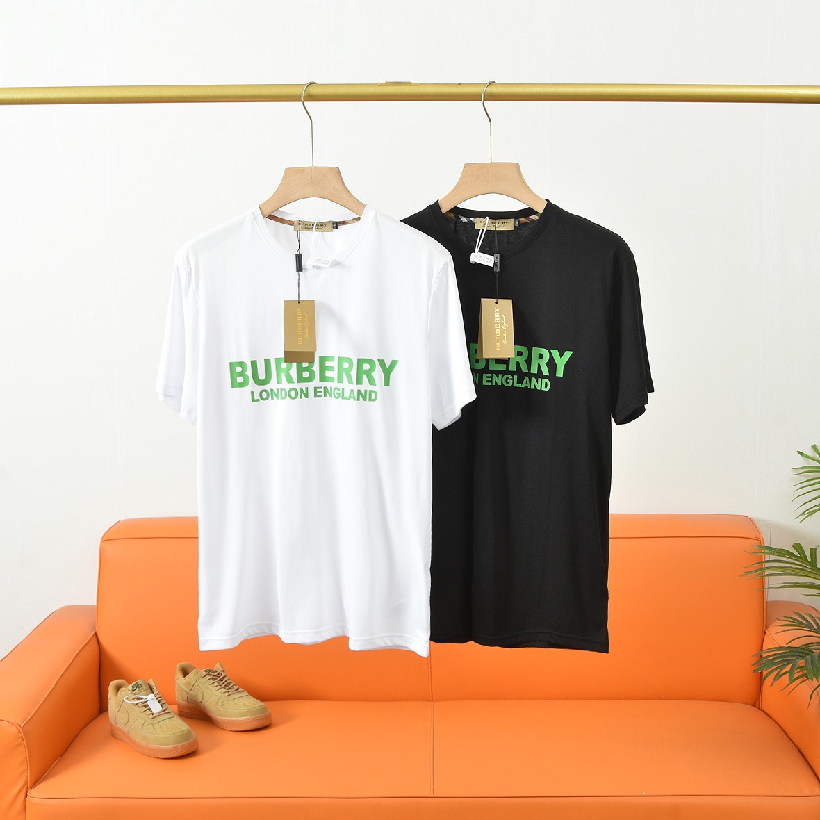 BB Printed cotton crew neck short sleeves