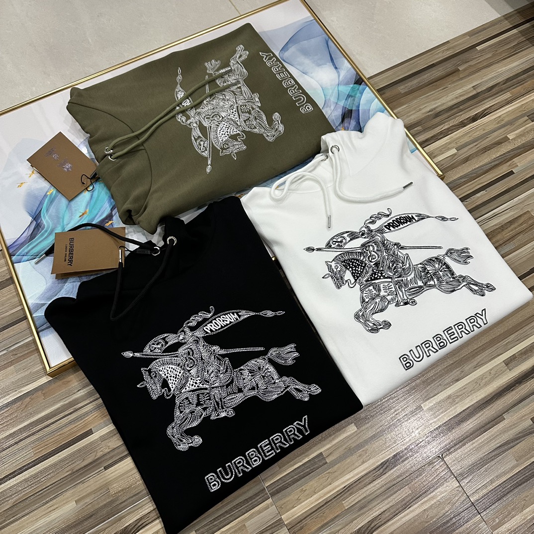 BB war horse sweatshirt with BB lettering embroidery on the chest man and women hoodies