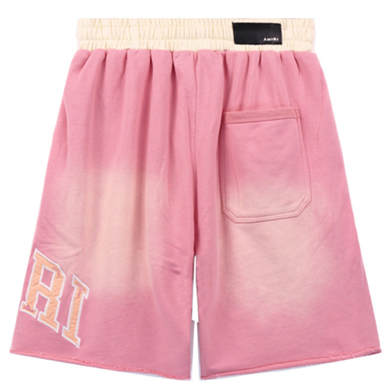 AM Straight-Leg Logo-Appliquéd Cotton-Jersey Shorts