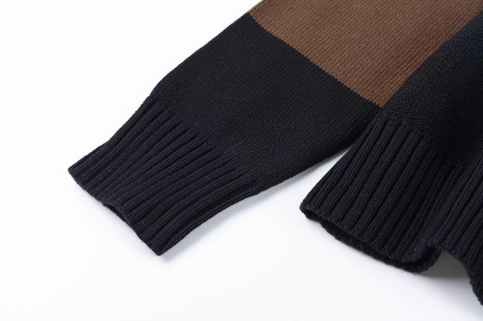 OW Color Block Logo Knit Sweater