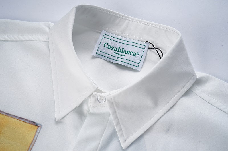 CASABLANCA 23SS New Silk Long Sleeve Shirt 210