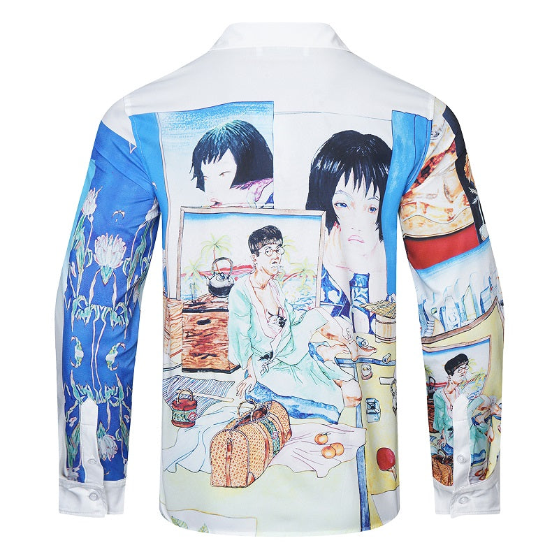 CASABLANCA 23SS New Silk Long Sleeve Shirt 210