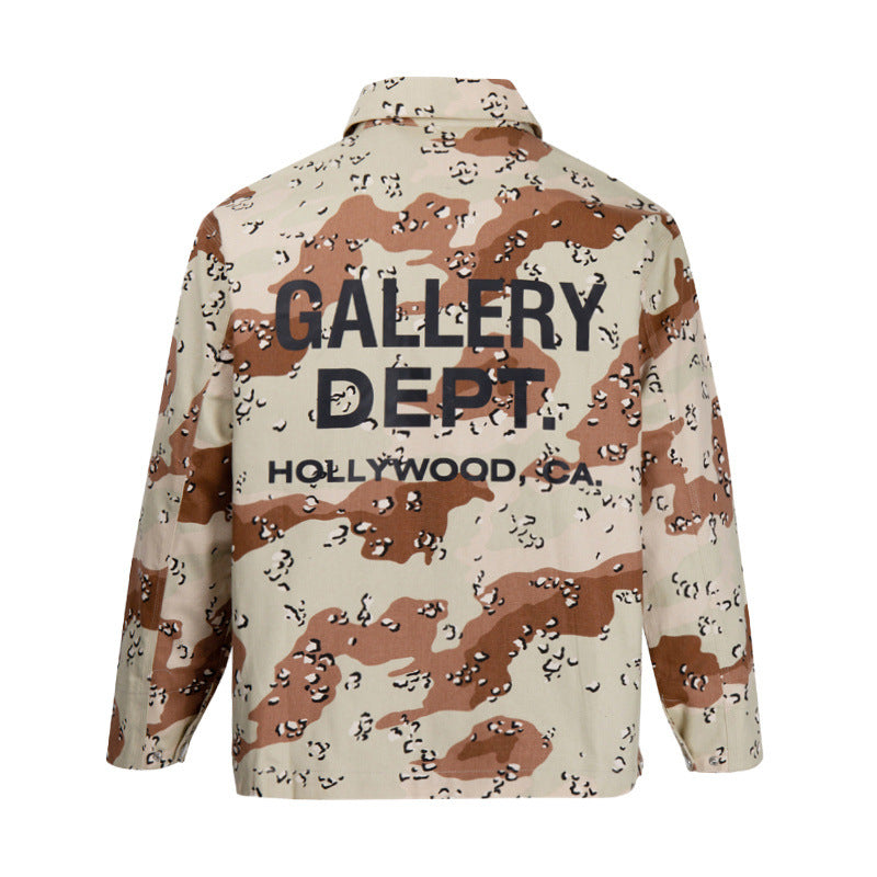 GALL DE Hollywood limited letter coach jacket Camo