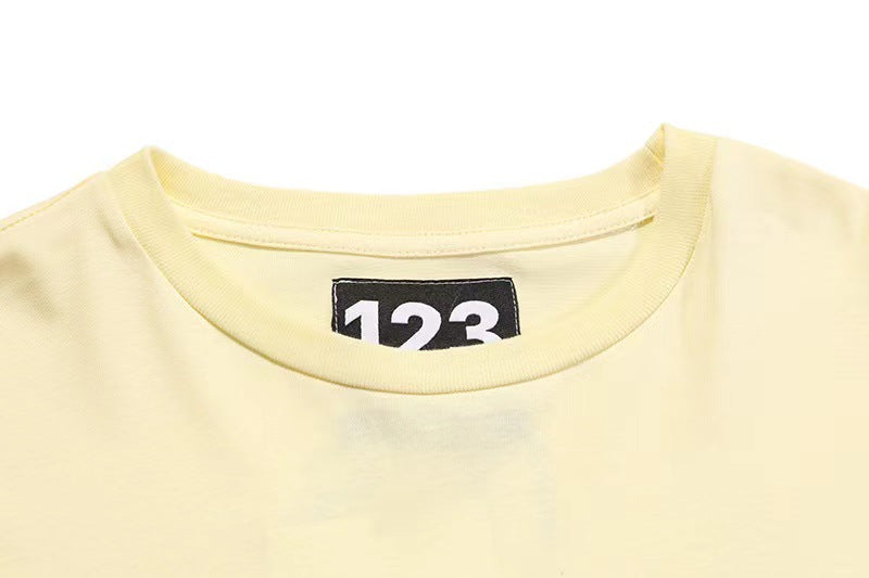 RRR123 Portrait Letter Short Sleeve T-shirt