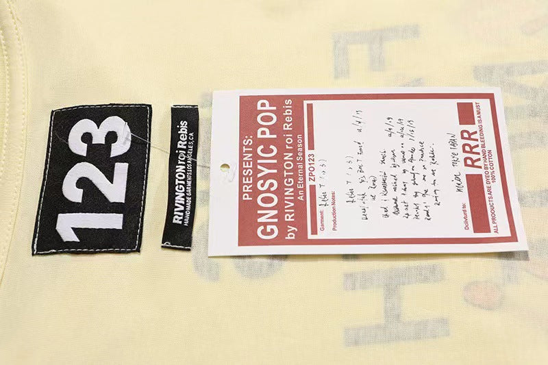 RRR123 Portrait Letter Short Sleeve T-shirt