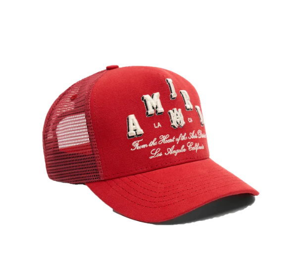 AM EMBROIDERED TRUCKER HAT