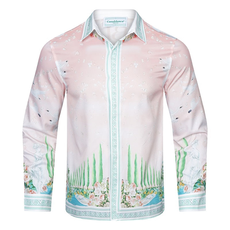CASABLANCA 23SS New Silk Long Sleeve Shirt 209