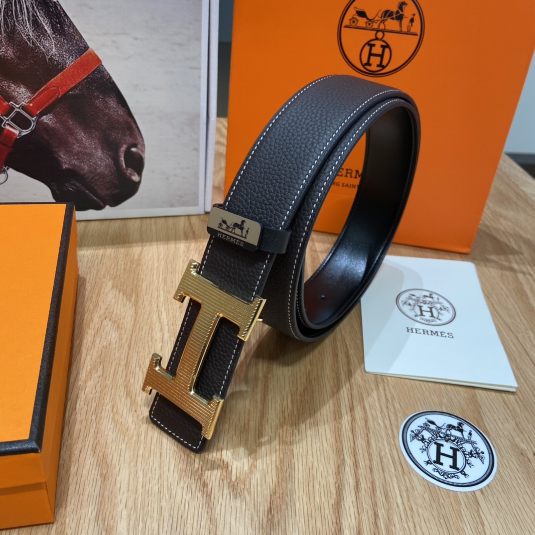 HM new arrival men belt  001  width 3.8 cm