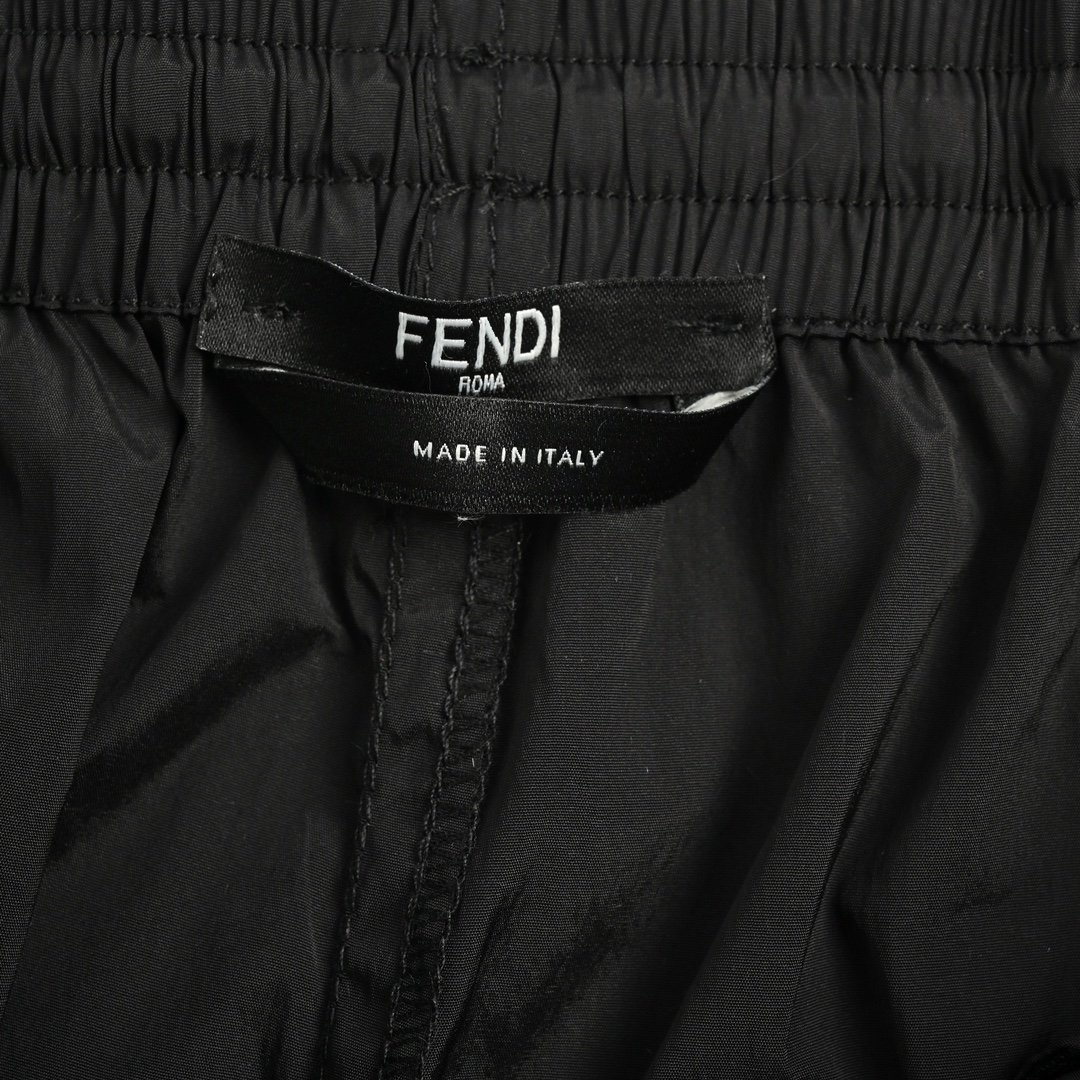 Fen Swim Shorts Black nylon shorts