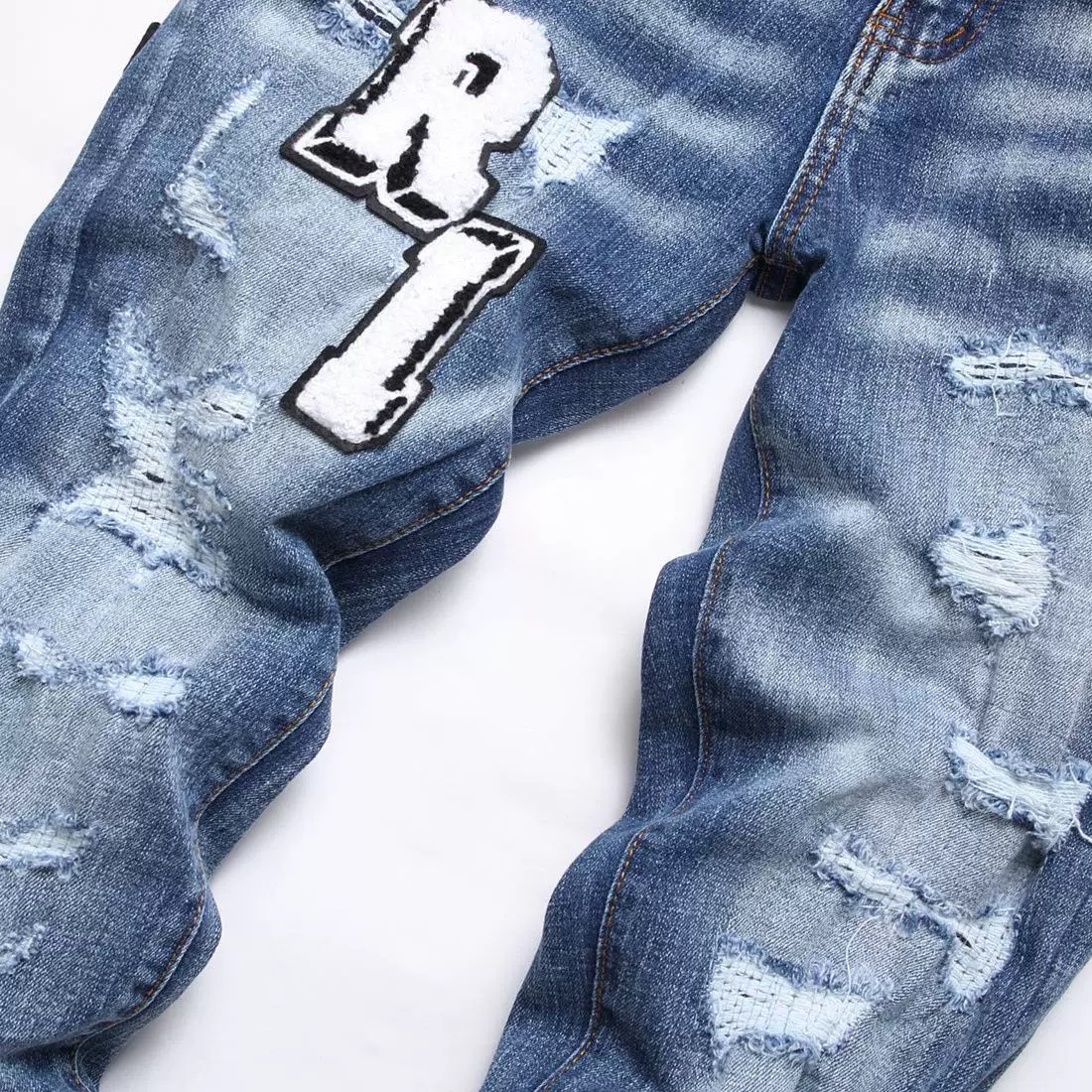 AM New Fashion Ripped Jeans XK3225
