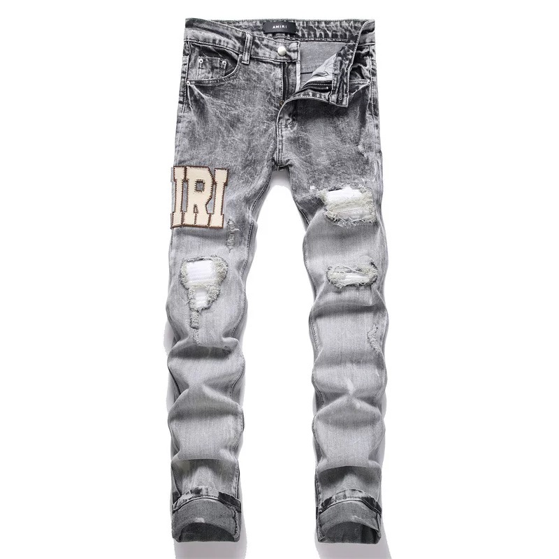 AM New Fashion Ripped Jeans XK3226