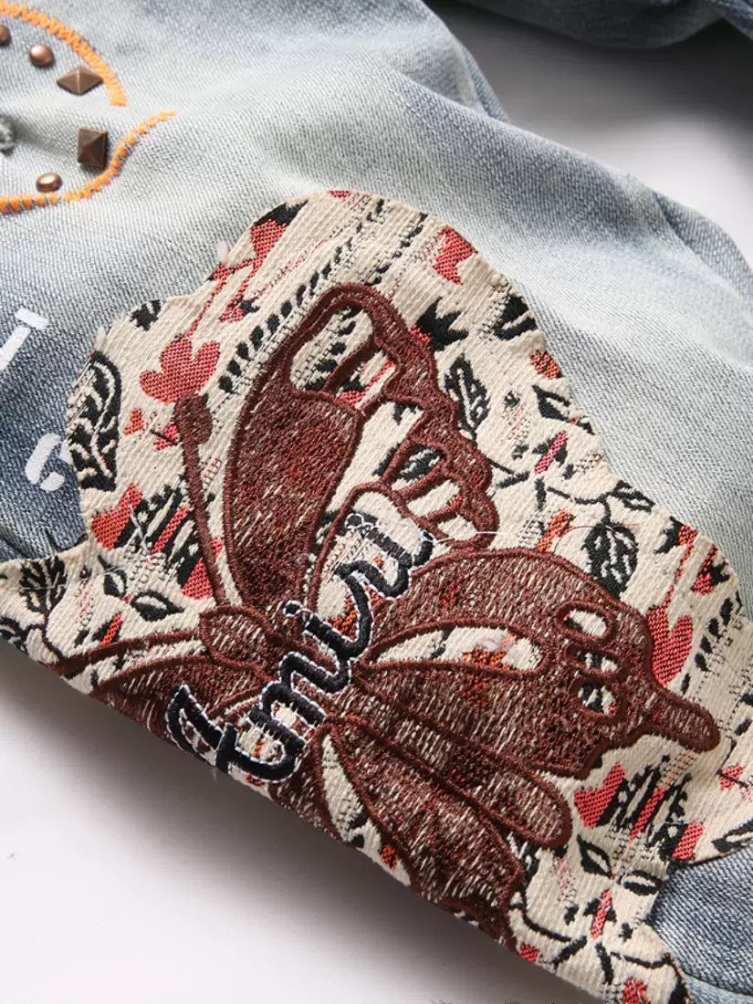 AM New Fashion Ripped Jeans XK3228