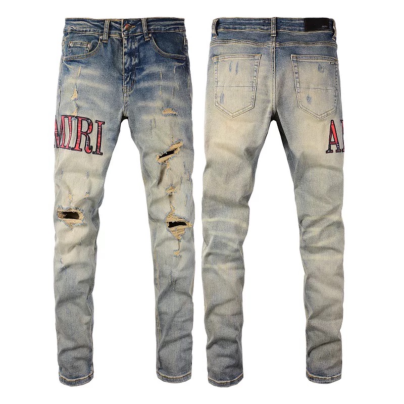 AM New Fashion Ripped Jeans XK3230