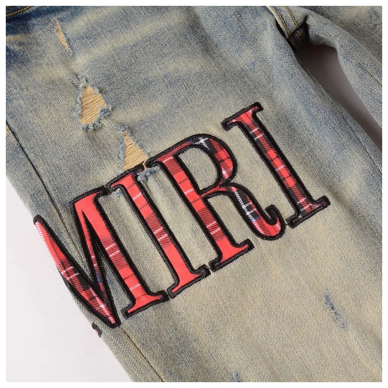 AM New Fashion Ripped Jeans XK3230