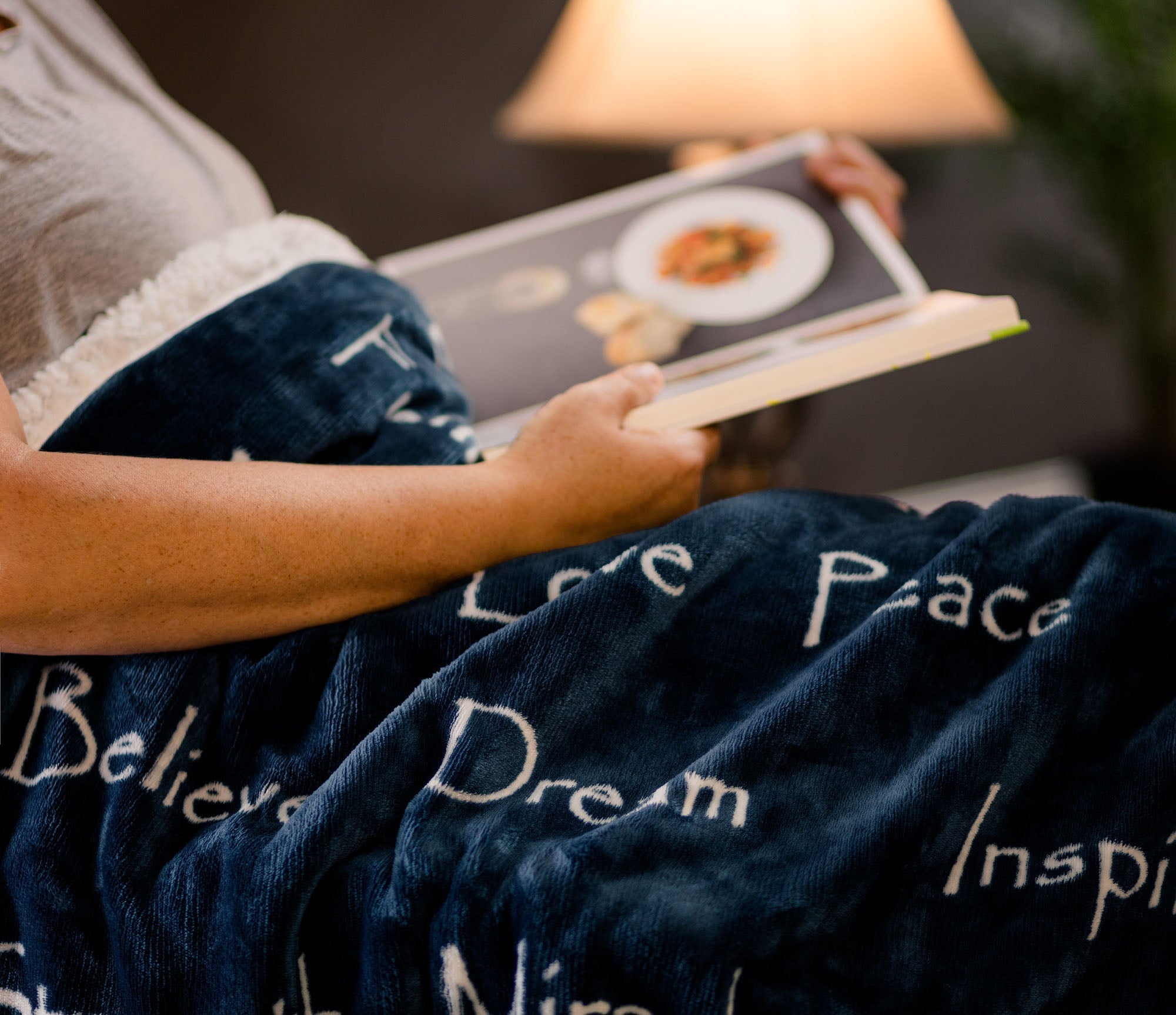 Harmony Inspirational Words Throw Blanket-Tolkye