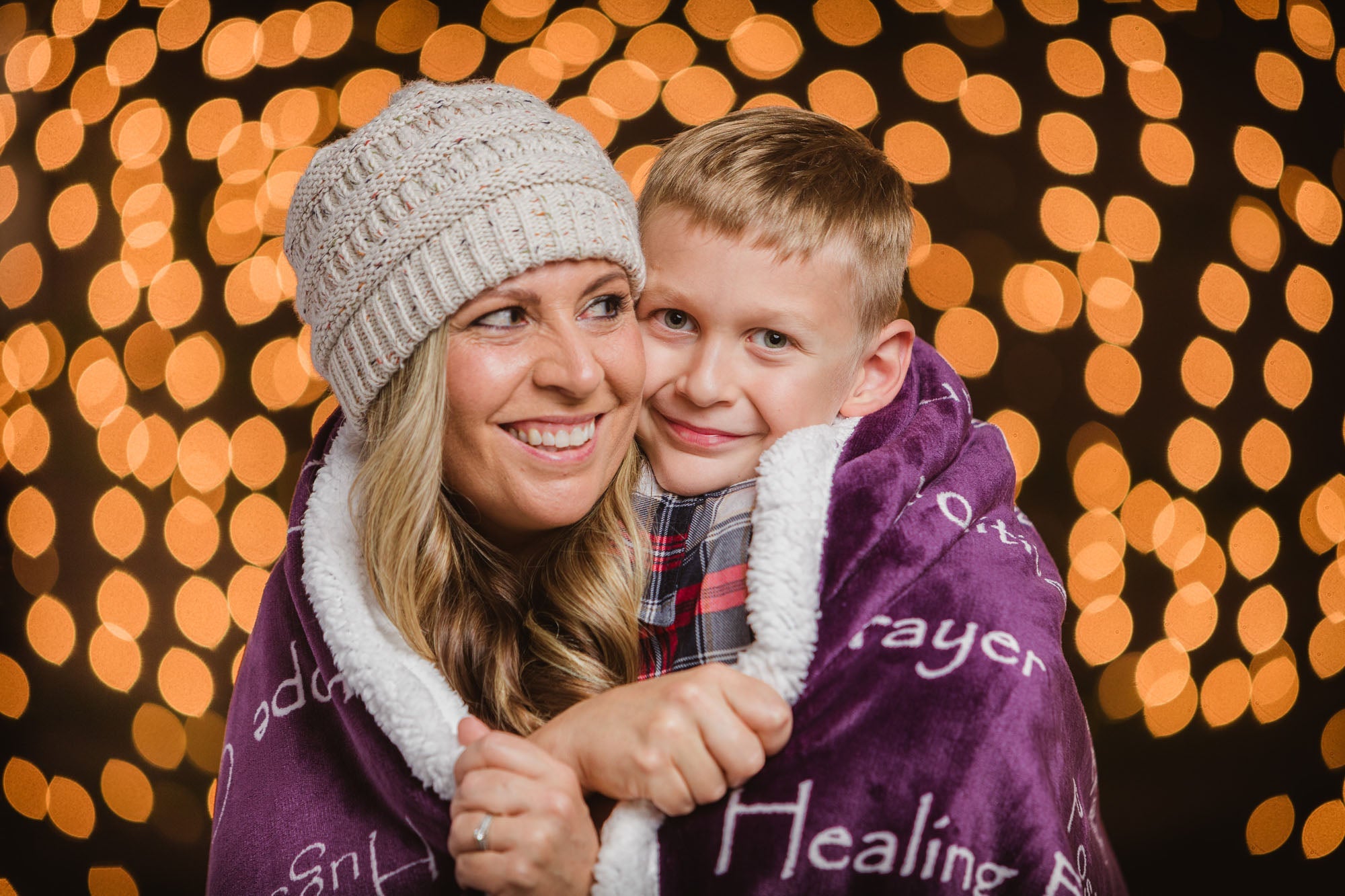 Gift Faux Fur Comfort Words Throw Blanket-Tolkye