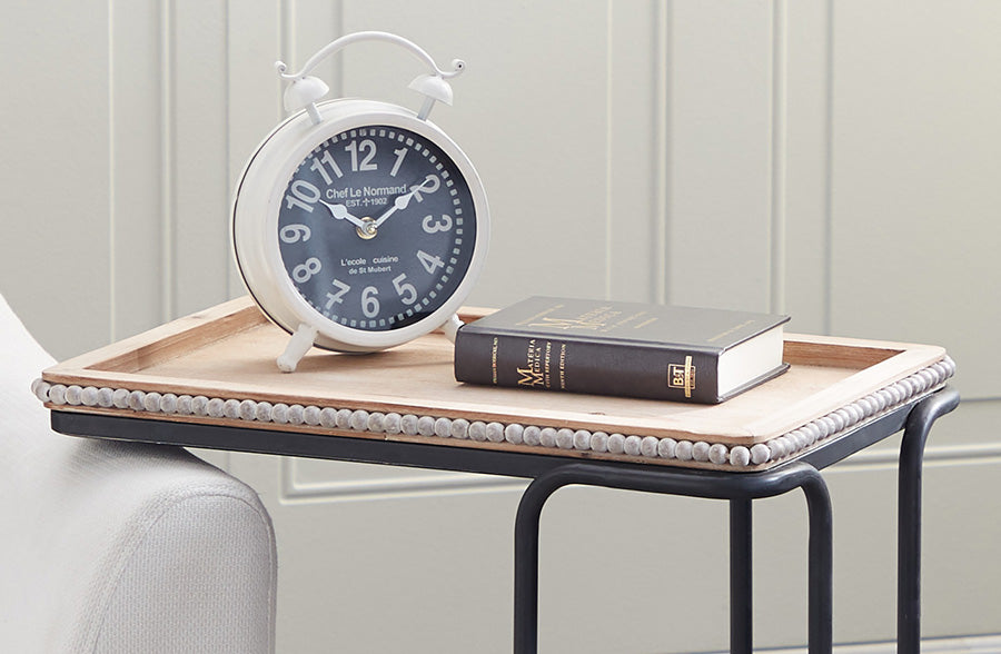 Beaded Edge Sofa Slide Table