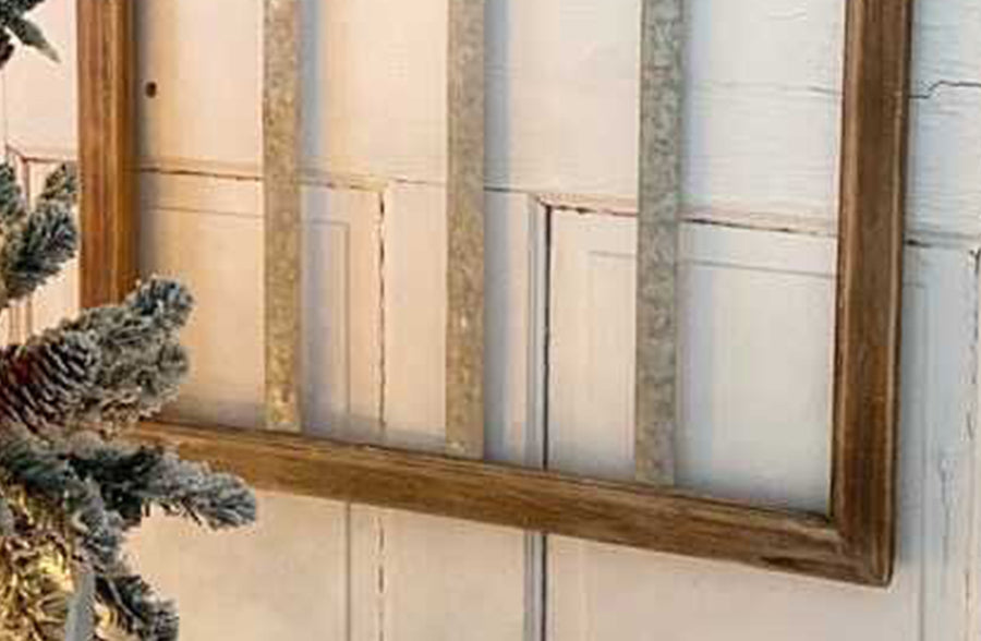 Galvanized Cathedral Arch with Wooden Frame