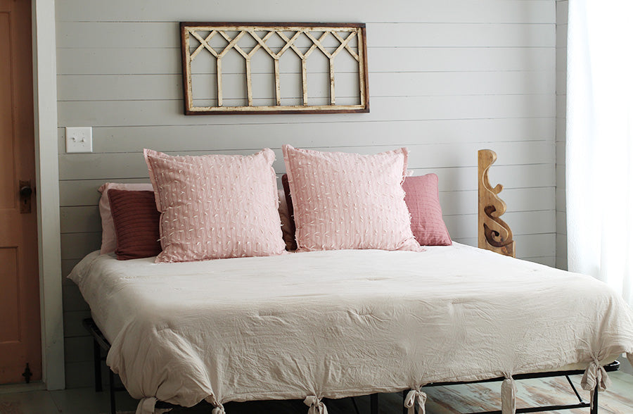 43 Inch Long Wooden Cathedral Window Wall Decor