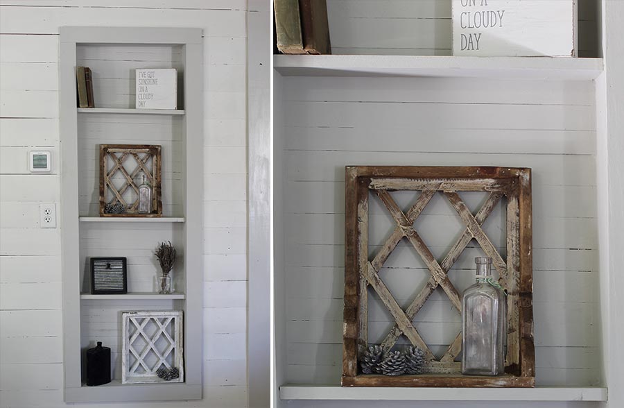 Framed Latticework Shelf, Pick Your Color