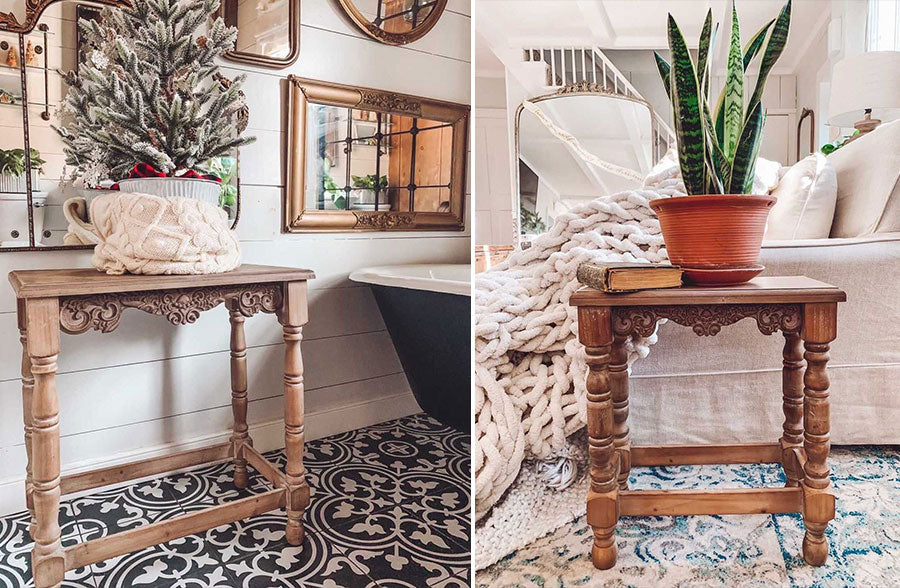 Turned Leg Victorian Nesting Tables, Set of 2