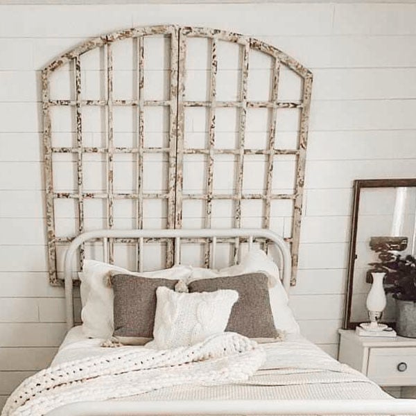 HUGE Distressed Hinged Window Frames, Set of 2