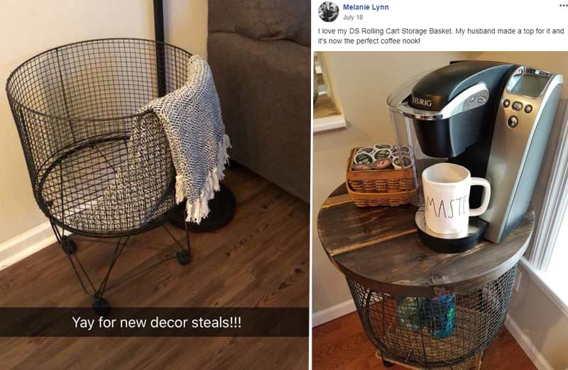 Large Vintage Rolling Storage Cart