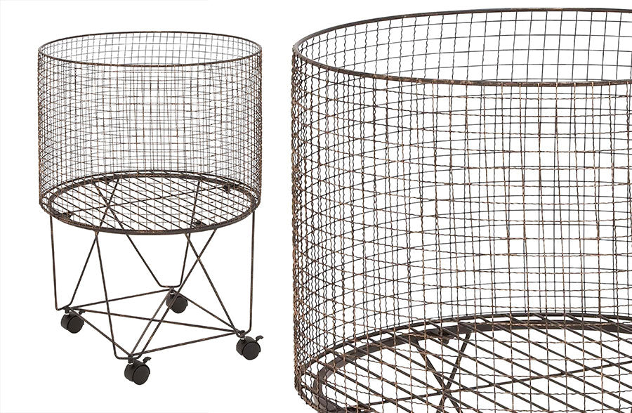 Large Vintage Rolling Storage Cart