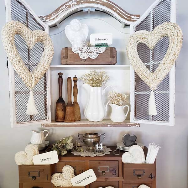 Victorian Wood Wall Cabinet