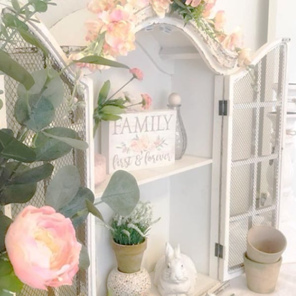 Victorian Wood Wall Cabinet